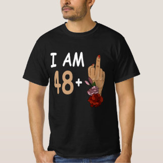 T-shirt J'Ai 48 Plus 1 Mid Doigt Pour Un 49E Anniversaire 