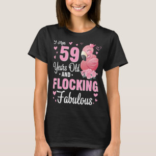 T-shirt J'Ai 59 Ans Et Flocage Fabuleux Happy Birt
