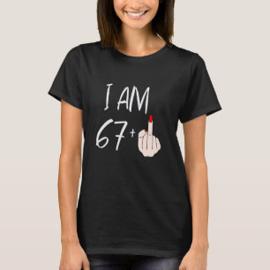 T-shirt J'Ai 67 Plus 1 Doigt Moyen Pour Un 67E Anniversair