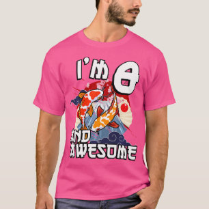 T-shirt J'Ai 8 Anniversaire De Poissons Japonais Carp Koi