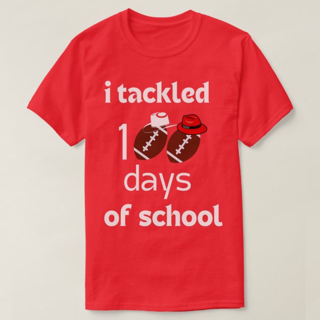 T-shirt j'ai abordé 100 jours d'école 42 (Design devant)