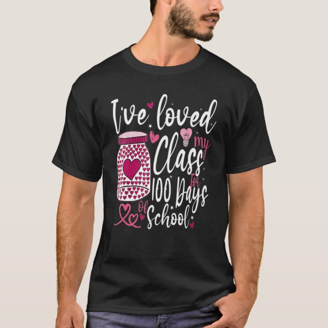 T-shirt J'Ai Aimé Mon Cours Pendant 100 Jours D'École 100E (Devant)
