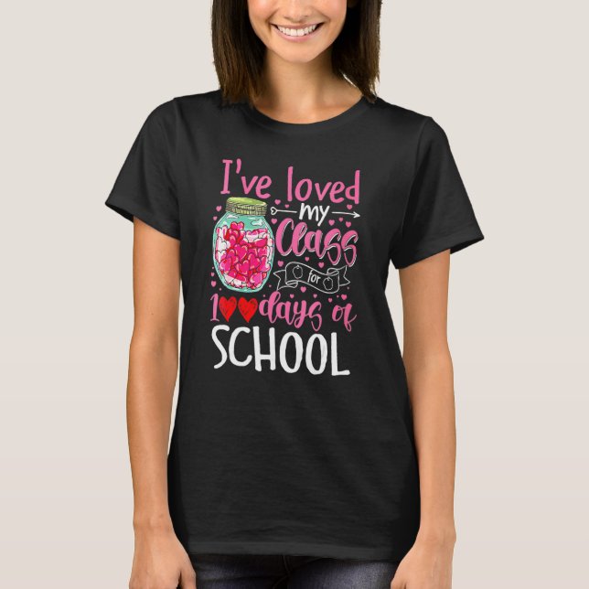 T-shirt J'Ai Aimé Mon Cours Pendant 100 Jours D'École 100E (Devant)