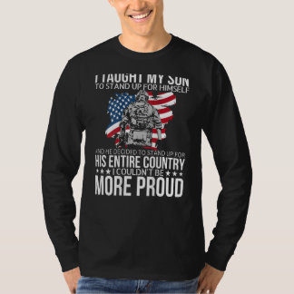 T-shirt J'ai appris à mon fils à se défendre Militaire F