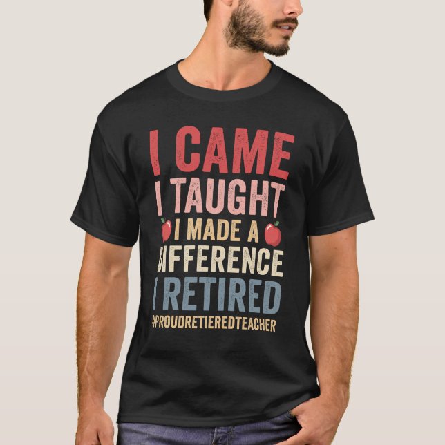 T-shirt J'Ai Appris Que J'Ai Fait Une Différence Fier Retr (Devant)