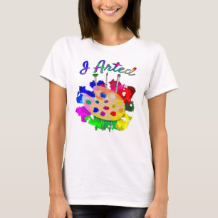 T-shirt J'Ai Armé Des Pinceaux De Palette Artiste Amusant