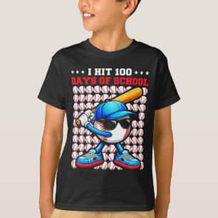 T-shirt J'ai atteint 100 jours d'école Funny joueur de bas