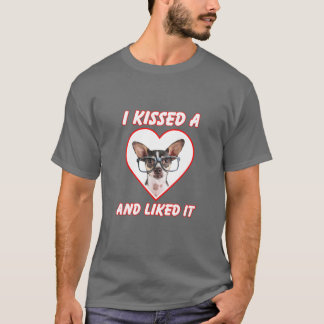 T-shirt J'Ai Baisé Un Chien Et J'Ai Apprécié Les Lunettes 