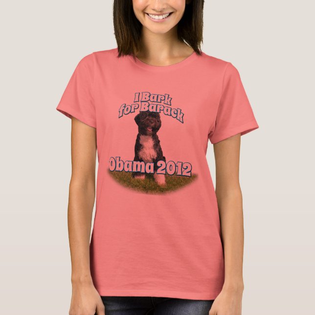 T-shirt J'ai Barack pour Barack, Bo le premier chien Obama (Devant)