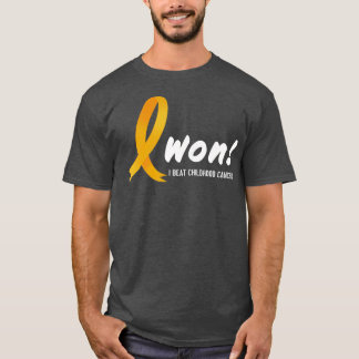 T-shirt J'Ai Battu Le Tee Cancer De L'Enfance Que J'Ai Gag