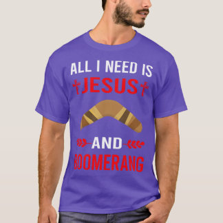 T-shirt J'Ai Besoin De Jésus Et De Boomerang