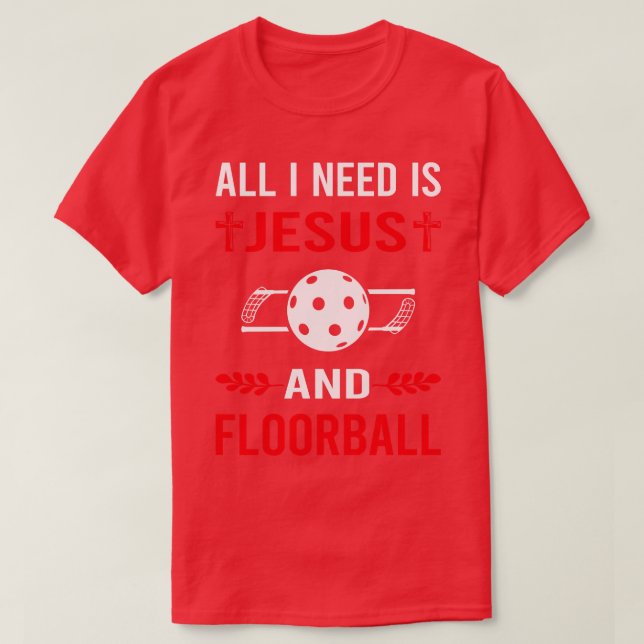 T-shirt J'Ai Besoin De Jésus Et Du Flotball (Design devant)