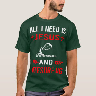 T-shirt J'Ai Besoin De Jésus Et Kitesurf Kitesurf Kitesurf