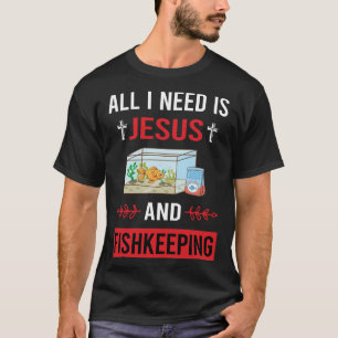 T-shirt J'Ai Besoin De Jésus Pêcheur Pêcheur Garde Des Poi