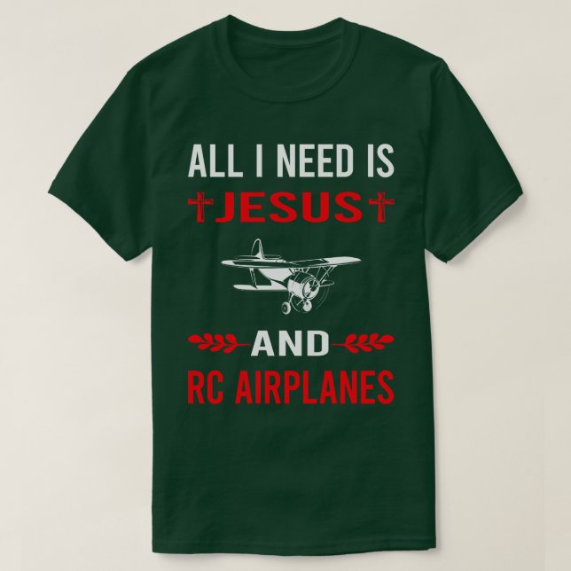 T-shirt J'Ai Besoin De L'Avion Avion Jesus Et RC Avion Avi (Design devant)