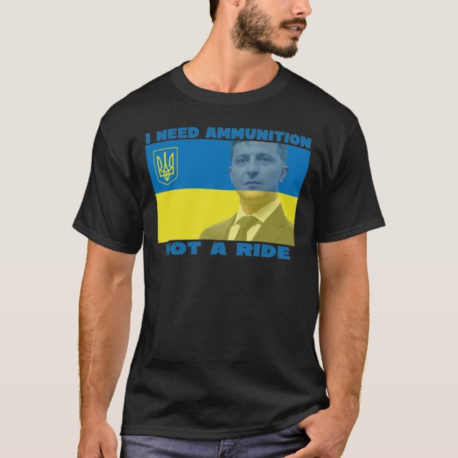 T-shirt J'ai besoin de munitions, pas d'un tour (Devant)