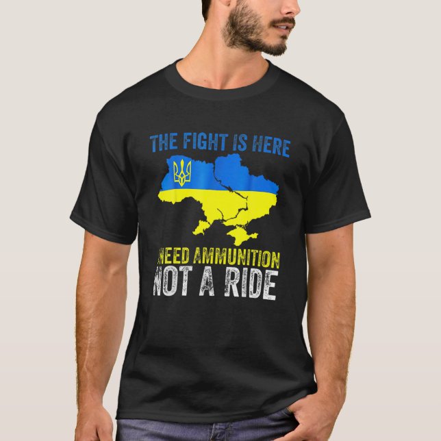 T-shirt J'Ai Besoin De Munitions, Pas D'Un Tour Du Préside (Devant)