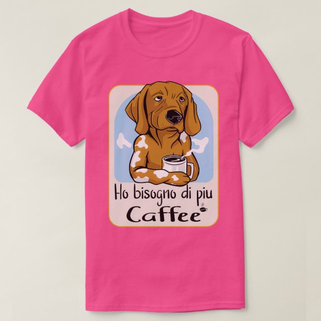T-shirt J'Ai Besoin De Plus Café Junkie 2 (Design devant)
