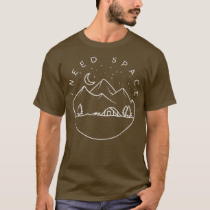 T-shirt J'Ai Besoin De SpaceCute Camping Trip Camper