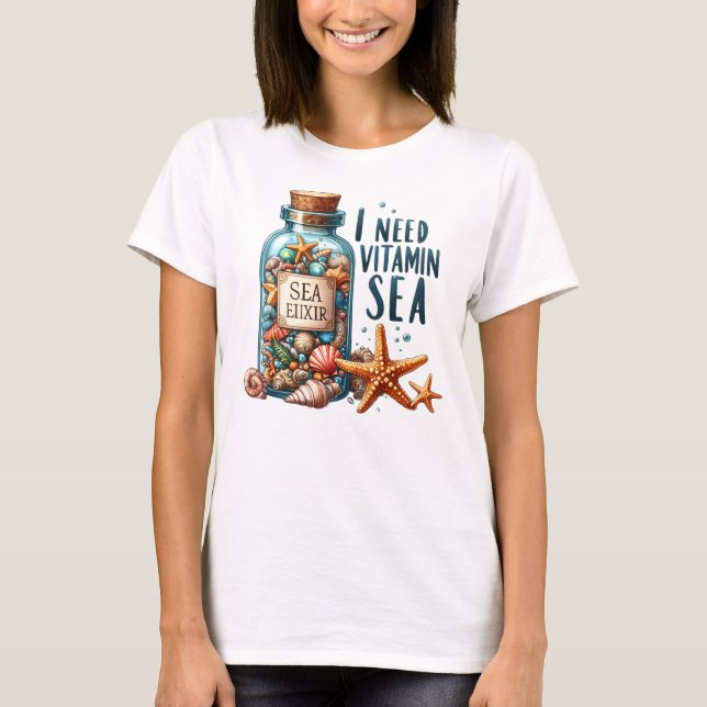 T-shirt J'ai besoin de vitamine mer (Devant)