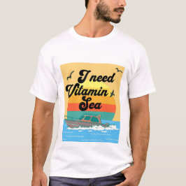 T-shirt J'ai besoin de Vitamine Mer Été