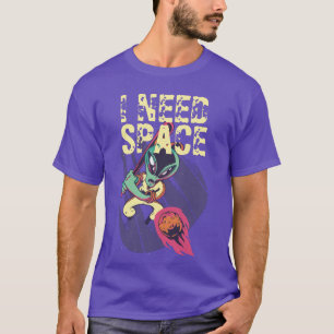 T-shirt J'Ai Besoin D'Espace Amusant Alien Introvert Dista