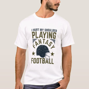 T-shirt J'Ai Blessé Mon Épaule Jouant Au Football D'Imagin