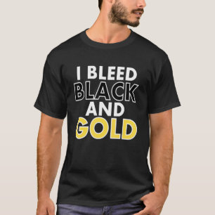 T-shirt J'Ai Bleu Black And Gold Sports Team Lycée Col