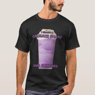 T-shirt J'Ai Boi Un Serrage De Grimace Et Survécu