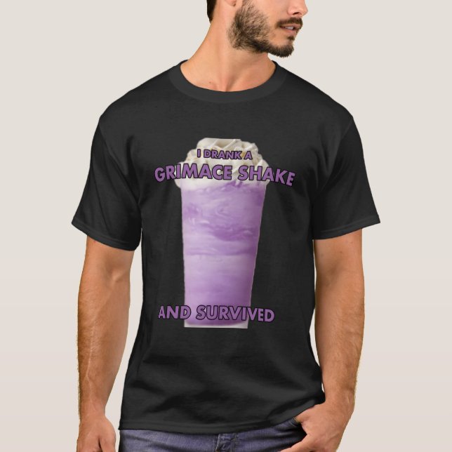 T-shirt J'Ai Boi Un Serrage De Grimace Et Survécu (Devant)