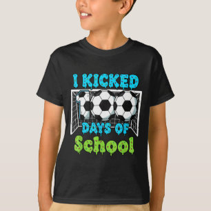 T-shirt J'ai botté 100 jours de football scolaire drôle ga