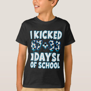 T-shirt J'ai botté 100 jours de soccer à l'école 100e jour