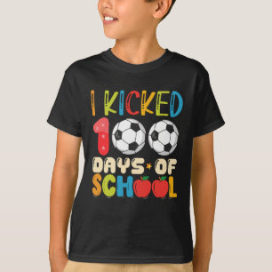 T-shirt J'ai botté 100 jours d'école Amoureux de football