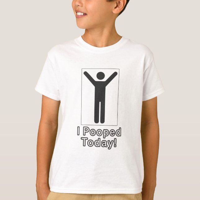 T-shirt J'ai caca aujourd'hui (Devant)