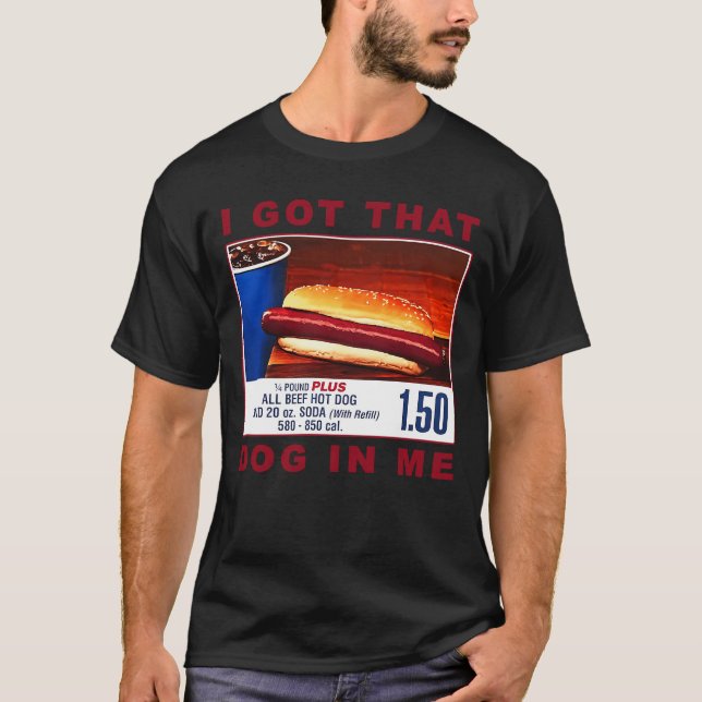 T-shirt J'Ai Ce Chien En Moi, Drôle Chien Chaud Combo (Devant)
