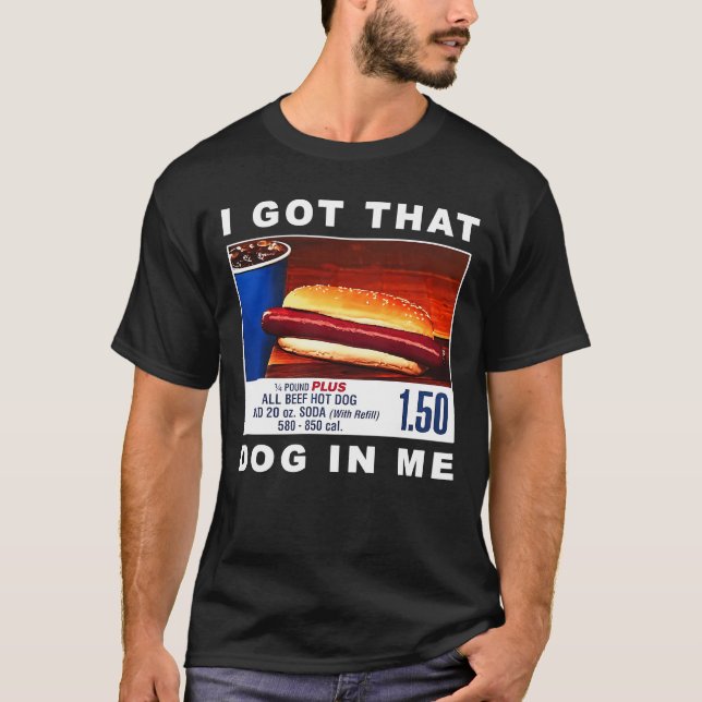 T-shirt J'Ai Ce Chien En Moi, Drôle Chien Chaud Combo (Devant)