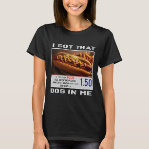 T-shirt J'Ai Ce Chien En Moi Drôle Hotdogs Combo 4th De Ju