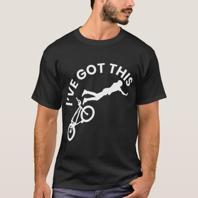 T-shirt J'Ai Ce Vélo Vélo VTT Mountain Cross (Devant)