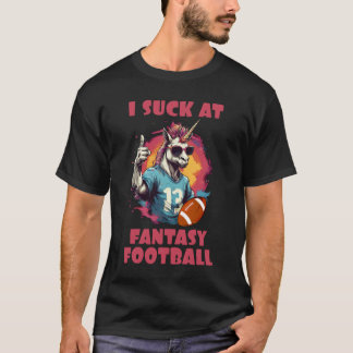 T-shirt J'Ai Chuté À L'Imaginaire Football Unicorn