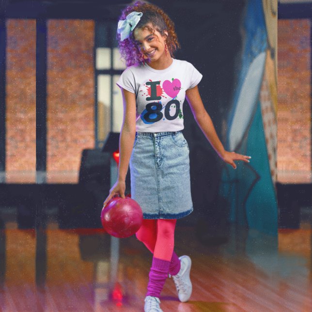 T-shirt J'ai coeur les années 80 (Créateur téléchargé)