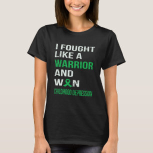 T-SHIRT J'AI COMBATTU COMME UN GUERRIER ET J'AI GAGNÉ UNE