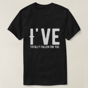 T-shirt J'ai complètement craqué pour vous citations amour