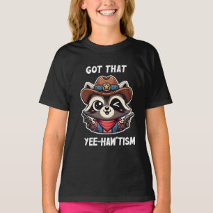 T-shirt J'Ai Compris Comment Tism Racoon Lover Cadeau
