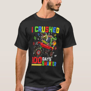 T-shirt J'Ai Conduit 100 Jours Chariot Monster Dinosaure P