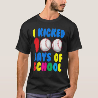 T-shirt J'Ai Couché 100 Jours De Baseball Sportif De L'Éco