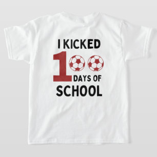 T-shirt J'Ai Couché 100 Jours De Football À L'École