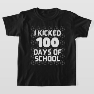 T-shirt J'Ai Couché 100 Jours De Football Scolaire