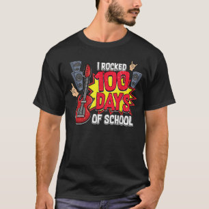 T-shirt J'ai déchiré 100 jours d'école Amoureux de la guit