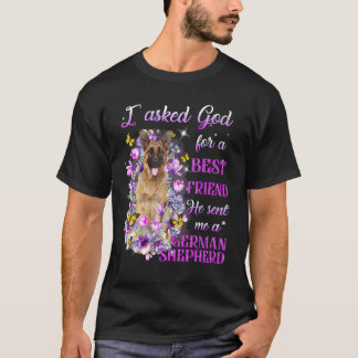 T-shirt J'ai demandé à Dieu un meilleur ami Il m'a envoyé