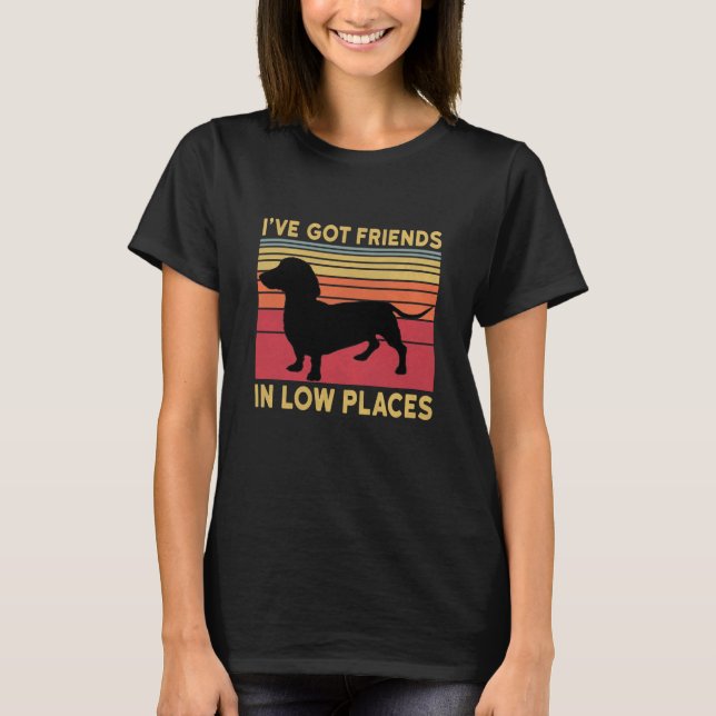 T-shirt J'ai des amis dans des endroits pauvres (Devant)